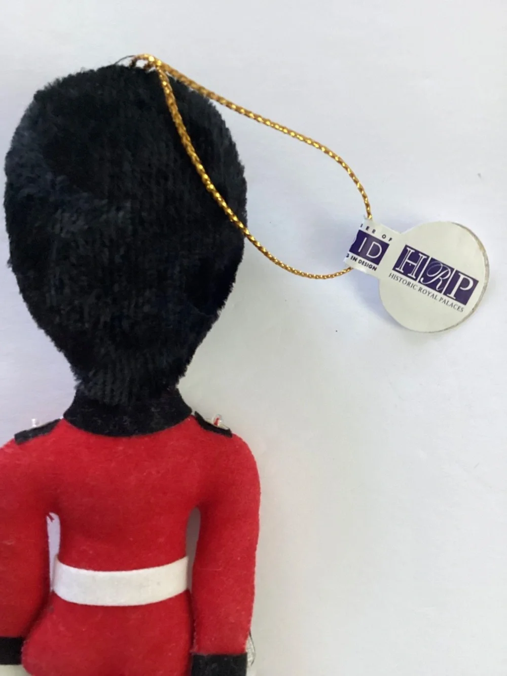 British Royal Guard Solider Plush Ornament Vtg St Nicholas
